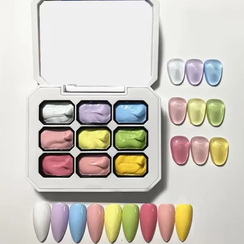 9-Color Gradient Nail Gel Kit
