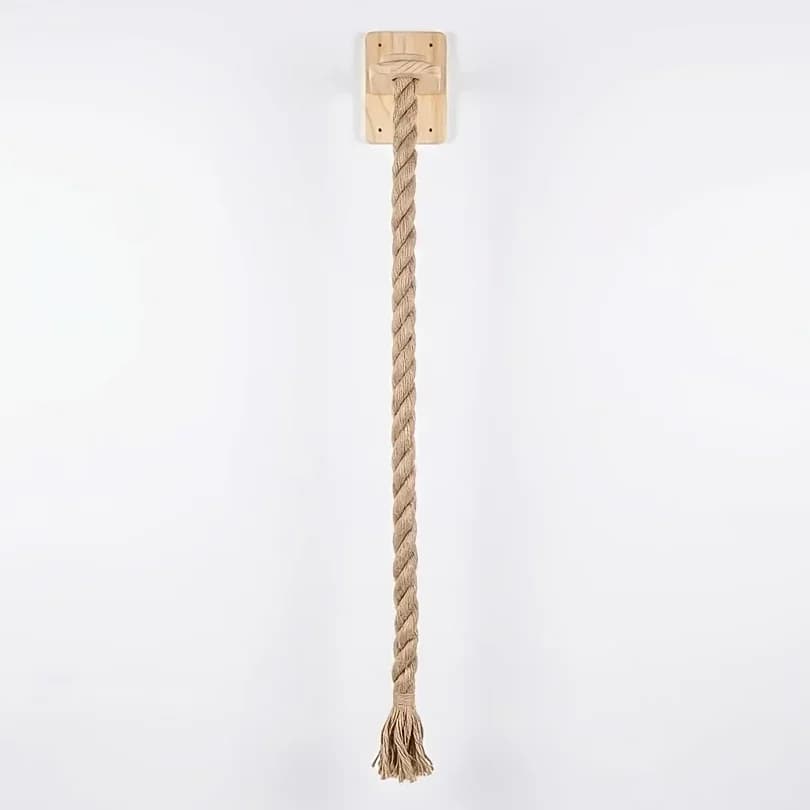 Wall-Mounted Cat Climbing Rope with Jumping Board
