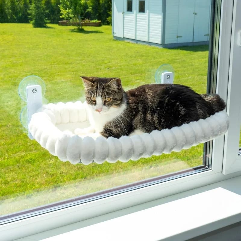 Foldable Cat Window Perch with Suction Cups