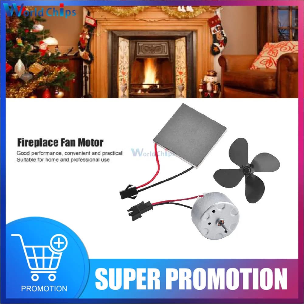 Fireplace Fan Generator Sheet Electric Power Generator Fireplace Fan Motor Stove Oven Thermoelectric Generator General Accessory