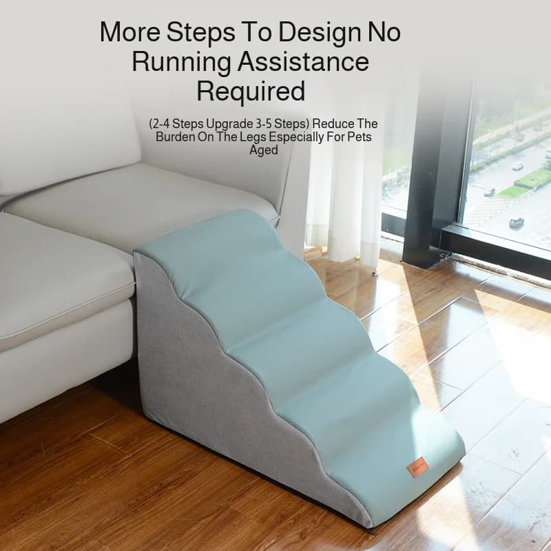 Pet Dog Stairs with Non-Slip Ramp