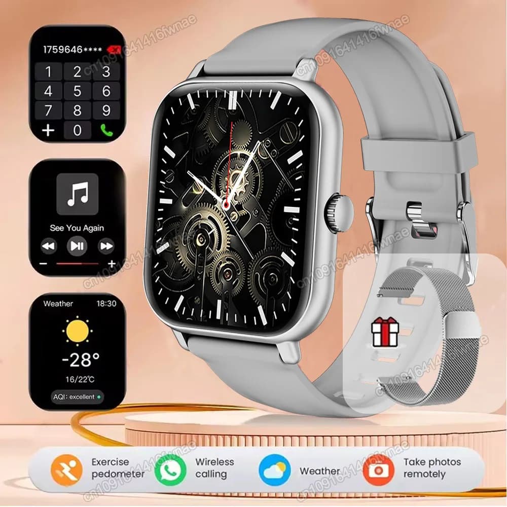 Smart Watch For Android IOS Watches 2.01inch HD Display Bluetooth Call Message Alert Music Sports Smartwatch Men Women Gift Ht30
