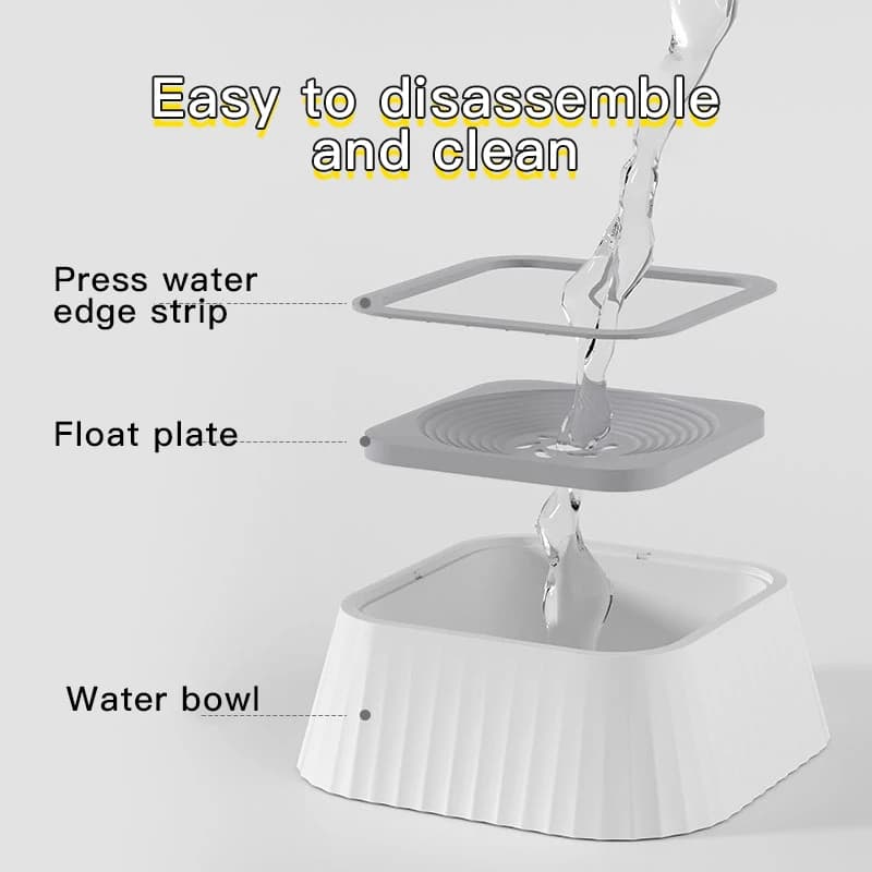 Spill-Proof Water Bowl for Pets