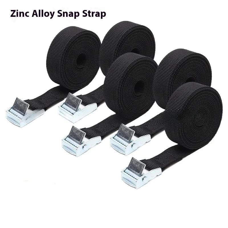 New 1M/2M/3M/4M/5M Black Buckle Tie-Down Belt Cargo Straps for Car Motorcycle Bike Metal Buckle Tow Rope Strong Ratchet Belt