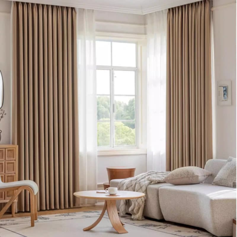 Thermal Insulation Curtains with Melon Pattern