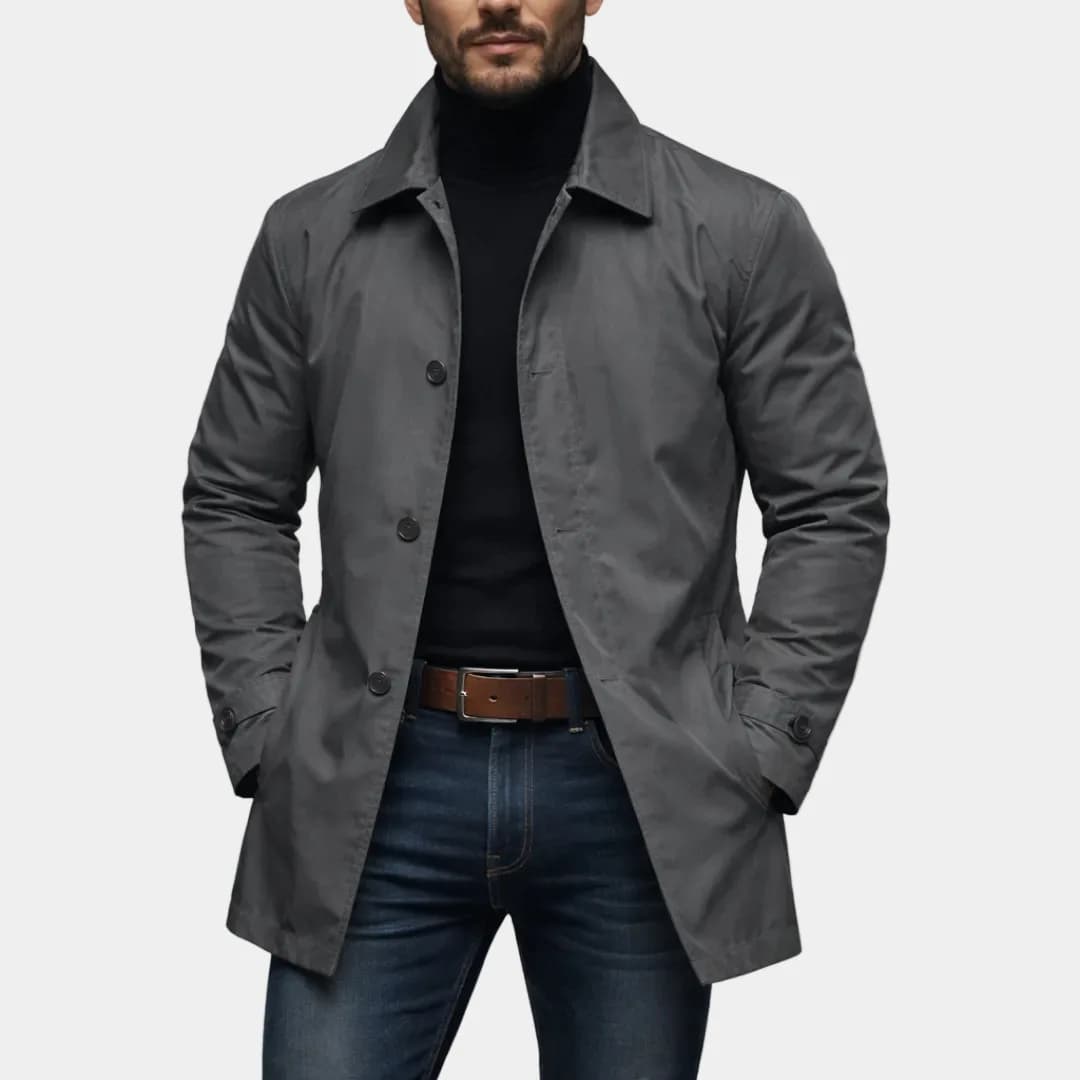 Men's Waterproof Retro Trench Cardigan