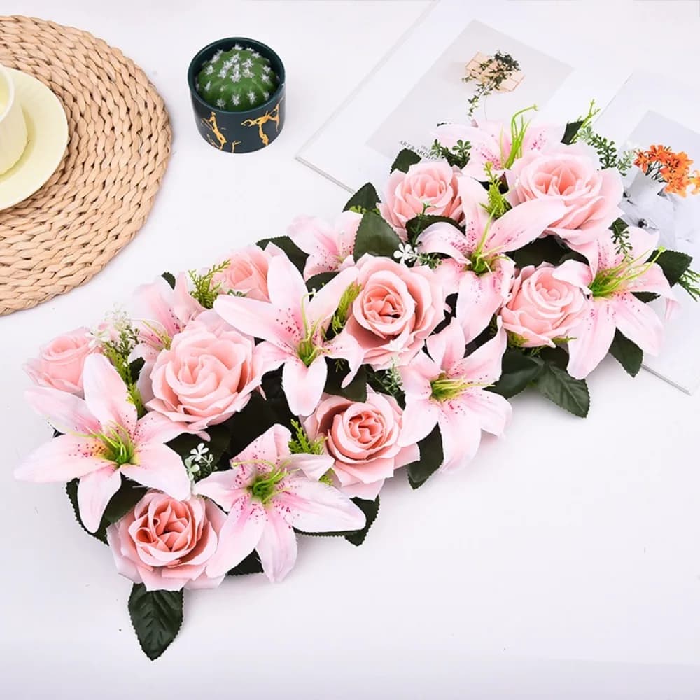 Artificial Rose Flower Arch Decor