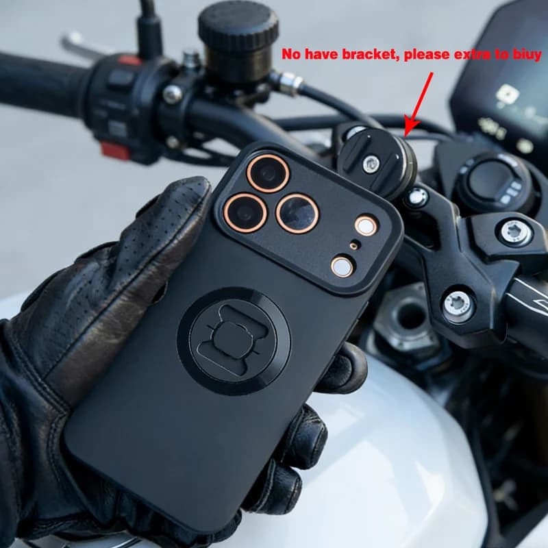 Phone Holder Mobile Phone Case for iPhone 17 17Pro 17Air 17ProMax Motorcycle/Bike Moto Mount Cell Phone Cover Shockproof Case