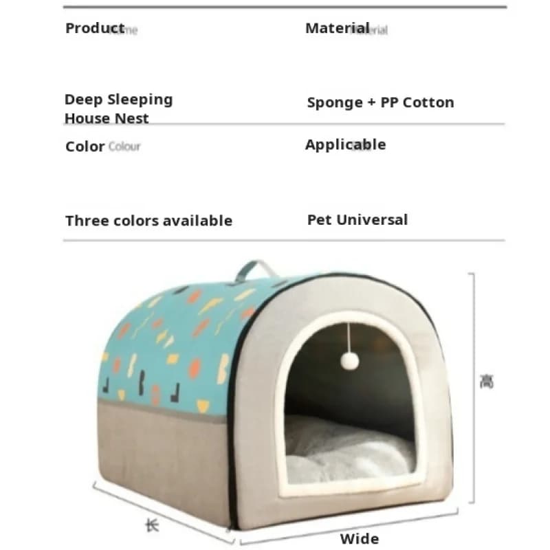 Oversized Dog Kennel Tunnel Warm Pet House