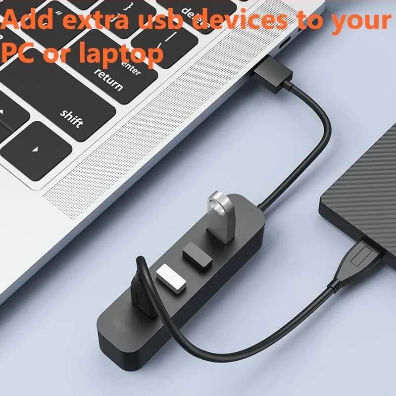 USB 3.0 Hub 4 Ports(USB 3.0X1+USB 2.0X3) Multiple USB HUB USB 2.0/USB 3.0 Splitter Hub for PC Laptop U-disk Mobils windows&Mac