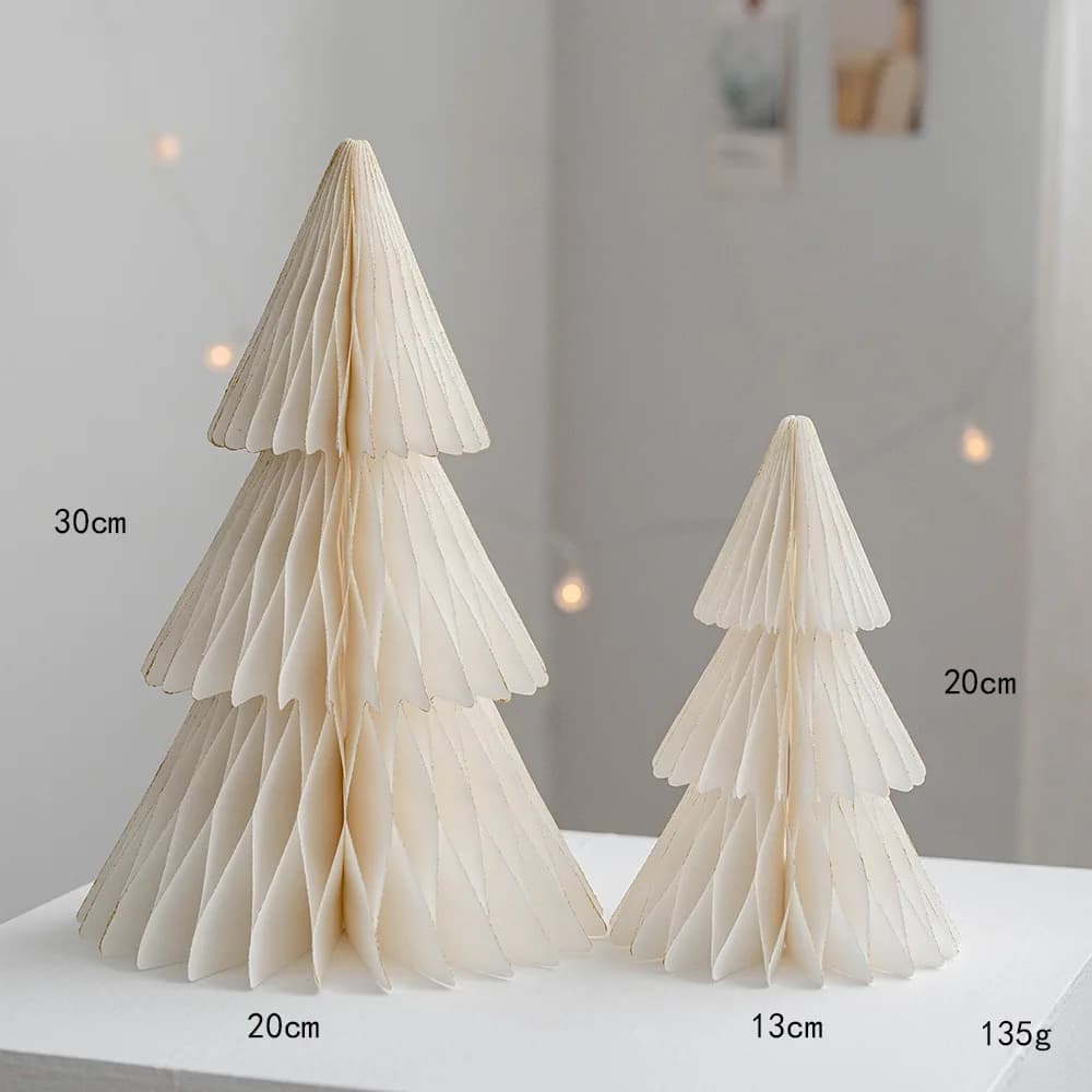 Christmas Paper Tree Ornament Desktop Decor New Year Home Ins Decor home office home decor accessories outdoor