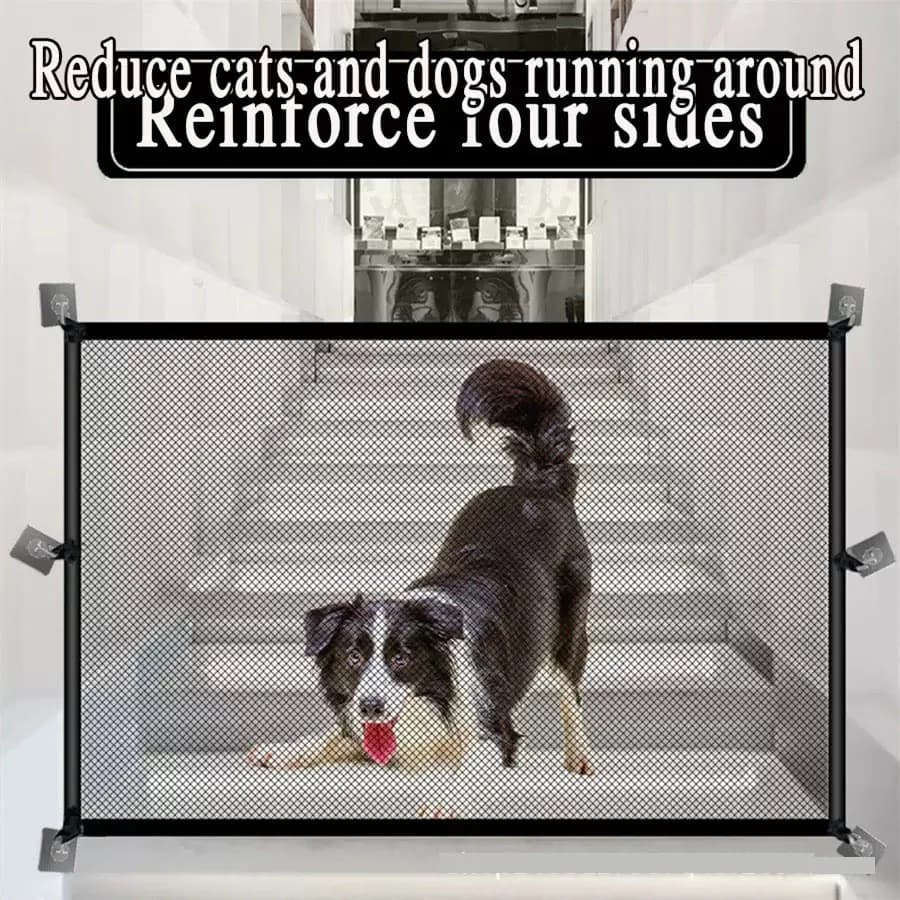 Mesh Pet Gate Retractable Barrier
