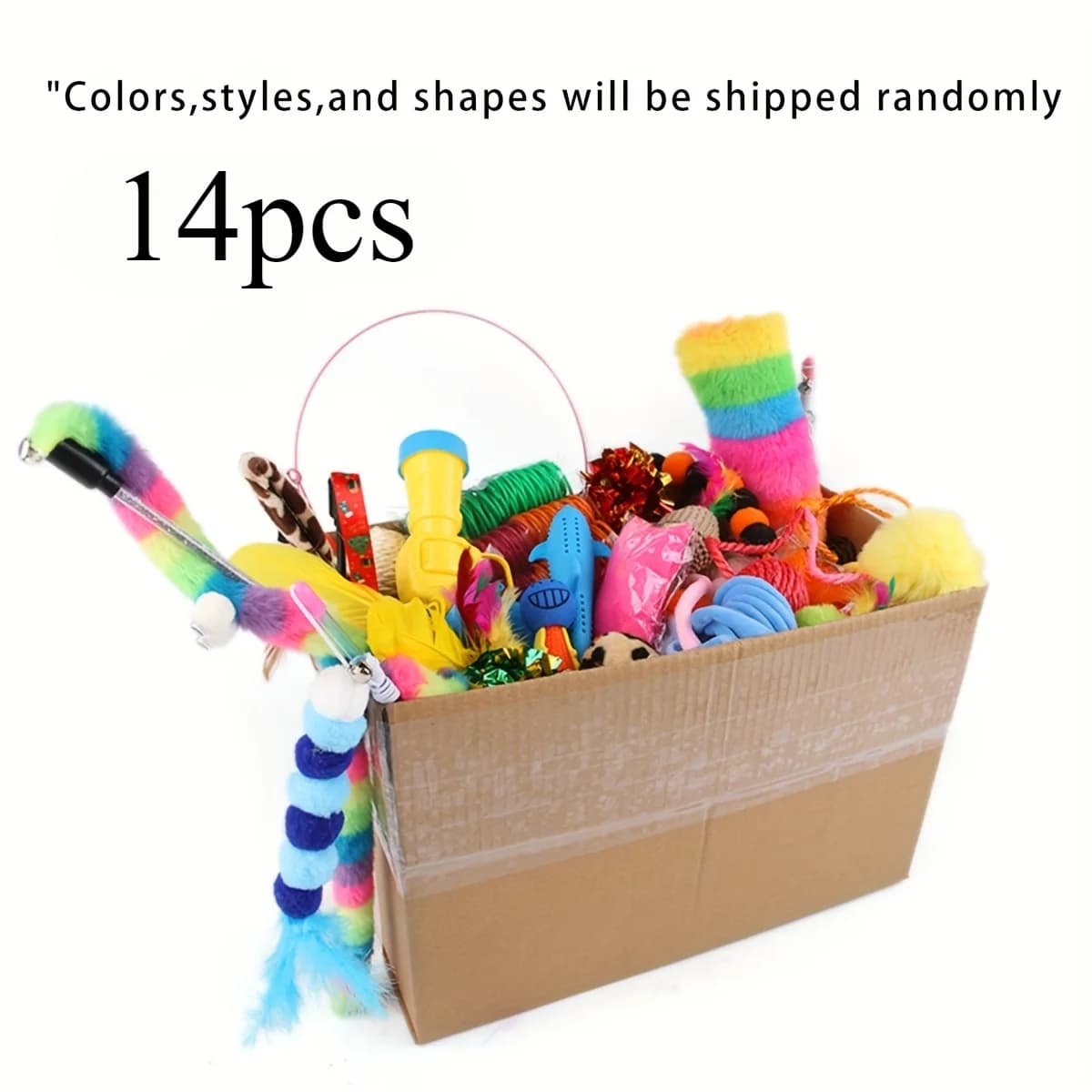 Cat Toys Mixed Pack - 56 Pieces