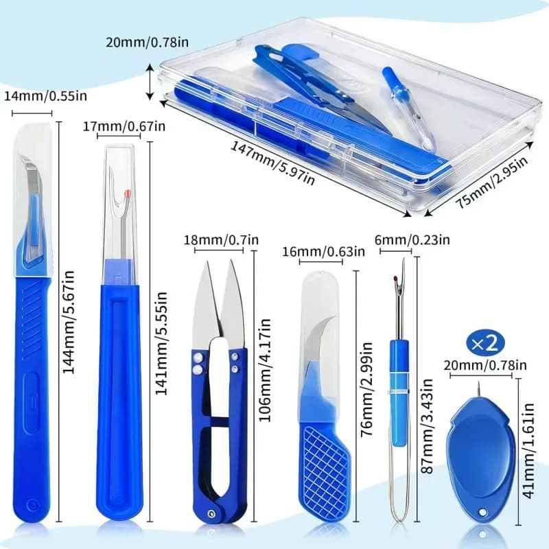 Large Eye Stitching Needles Set, 25 Pieces