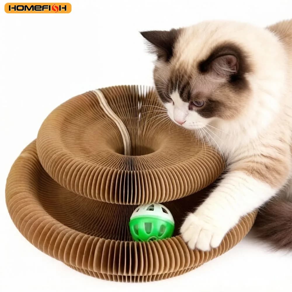 Double Tier Corrugated Cat Scratching Post