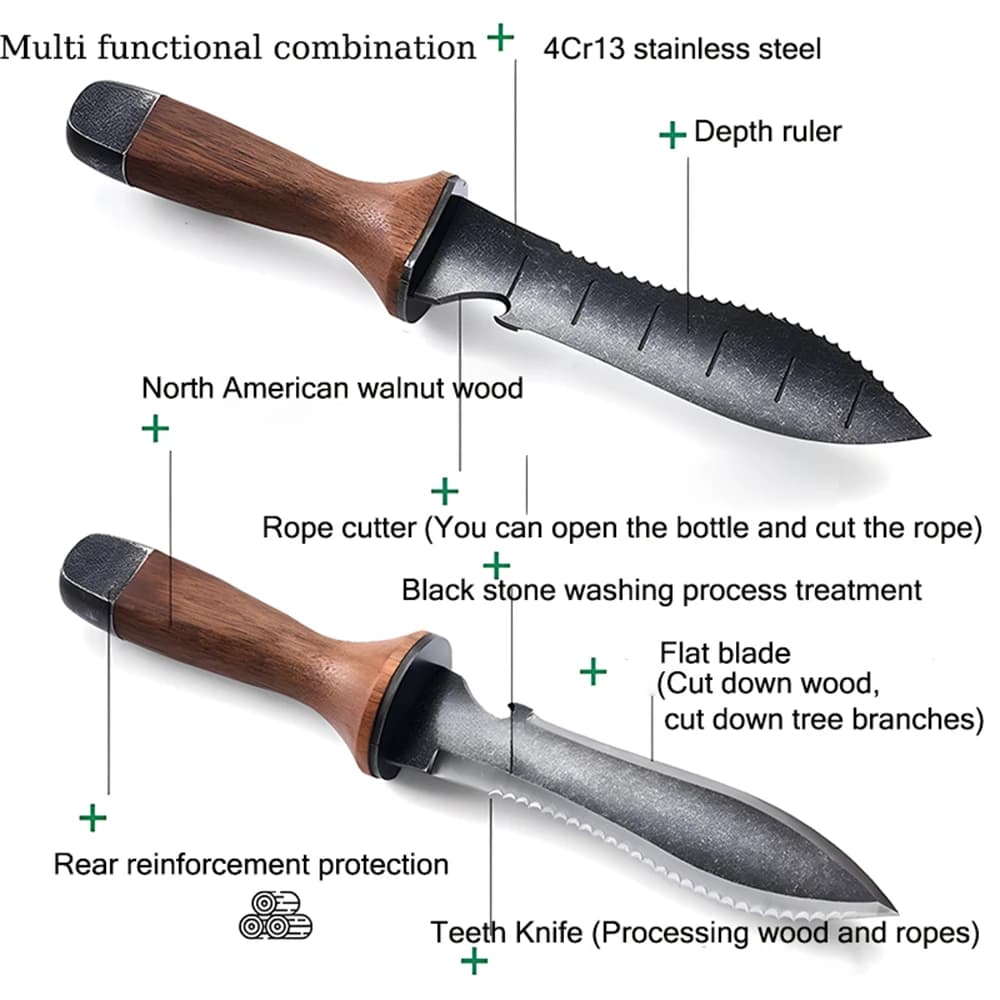 Garden Hand Tool Set with Trowel and Cultivator