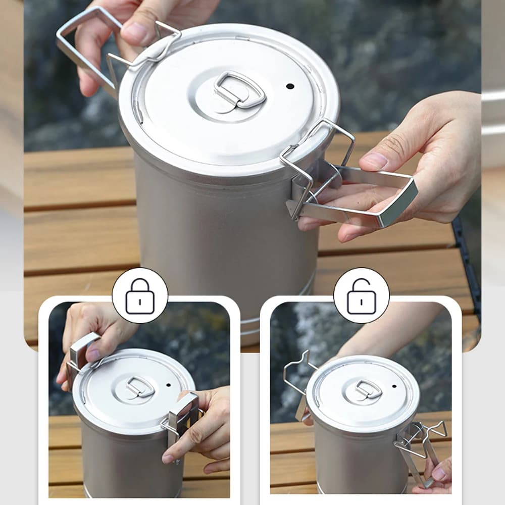Stainless Steel Camping Rice Cooker Pot