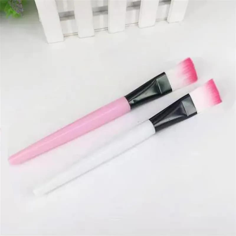 10pcs Face Skin Care Tools Mask Mud Mixing Brush White Acrylic Handle Fiber Hair Cosmetic Applicator DIY Beauty Tools