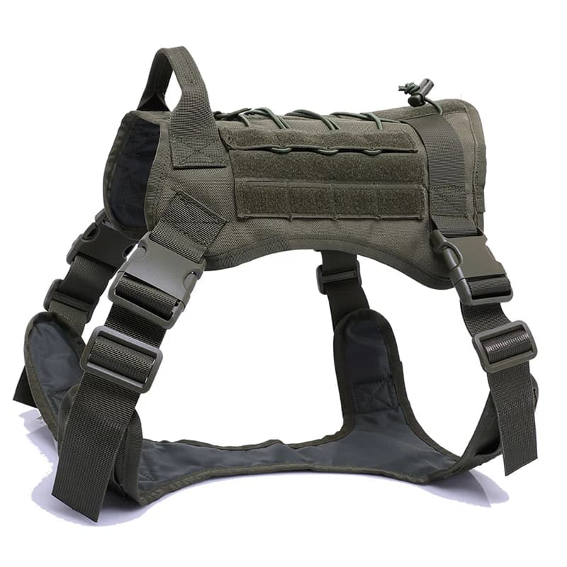 Tactical Dog Harness with MOLLE System