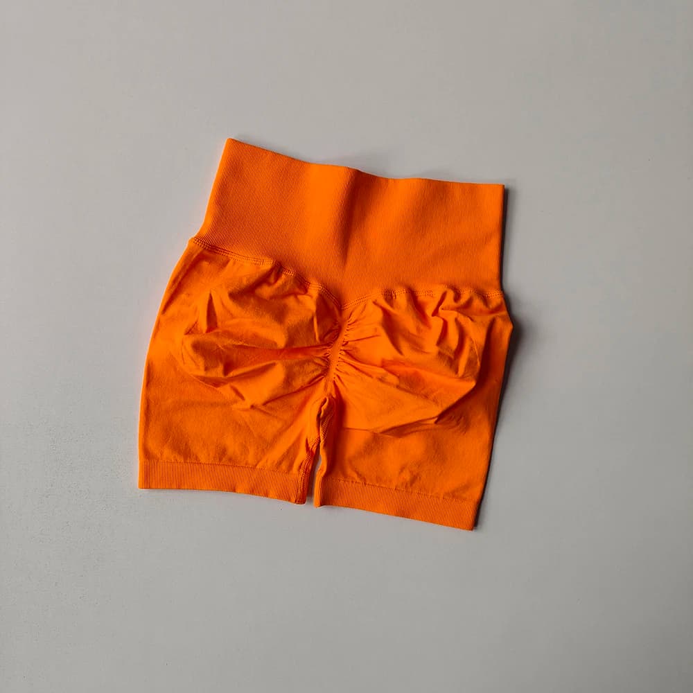 Summer High-Waist Women's Yoga Shorts Breathable Fitness Shorts Butt Lift Sports Running Cycling Push-Up Workout Gym Shorts