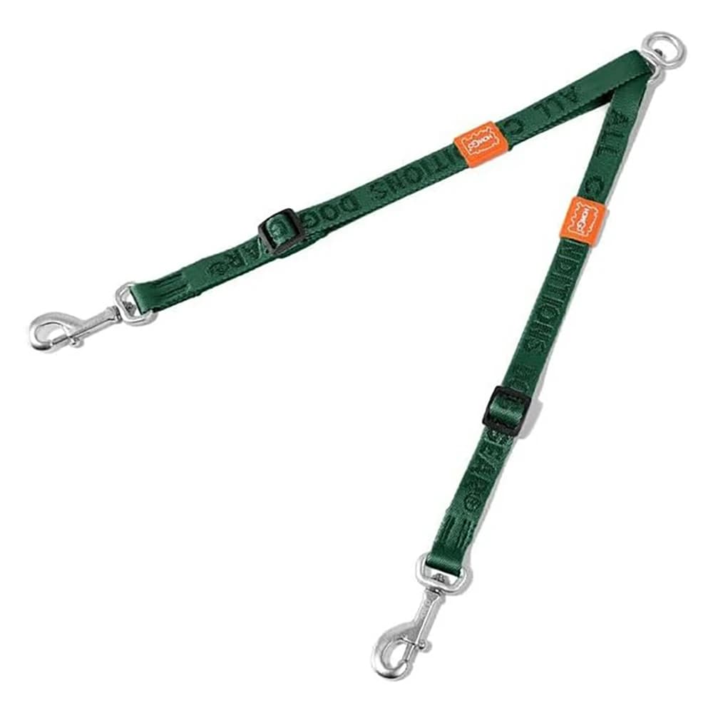 Dual Dog Leash Coupler with 360° Swivel