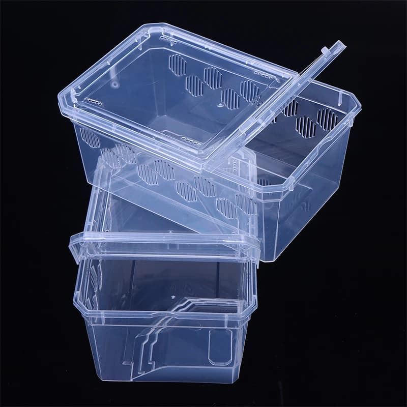 Transparent Plastic Reptile Breeding Box With Balcony