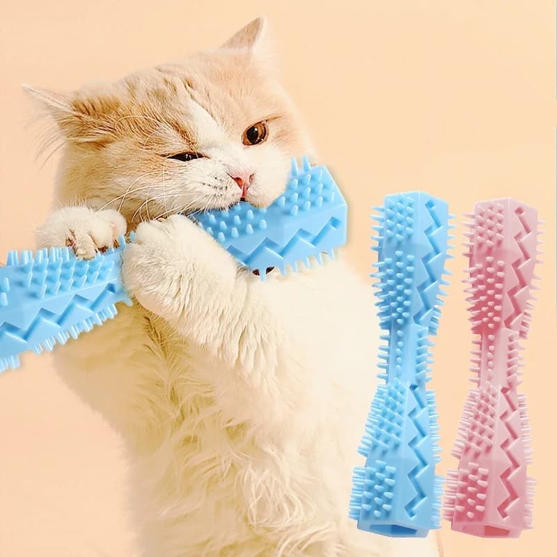 Soft Rubber Dog Chew Toy Toothbrush