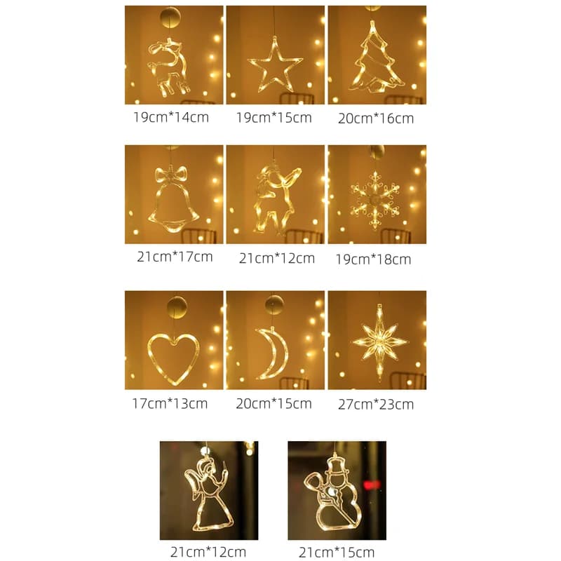 Warm LED String Lights 55cm Battery Powered