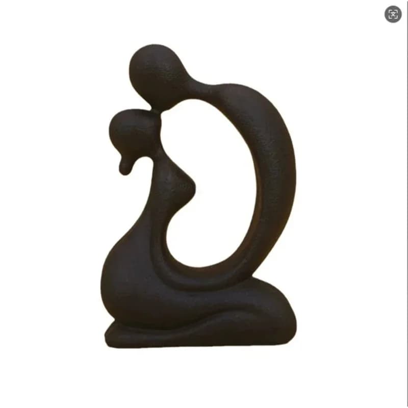 Bedroom decoration, home decor, creative resin, kissing couple sculpture, Scandinavian modern art, multi-color home decor
