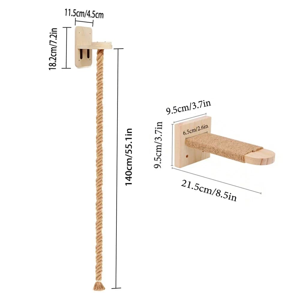 Cat Wall Shelf Climbing System