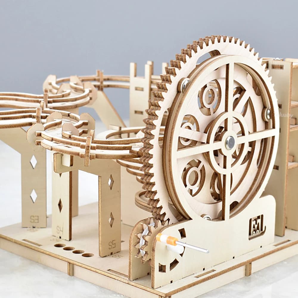 3D Wooden Marble Run Puzzle Kit