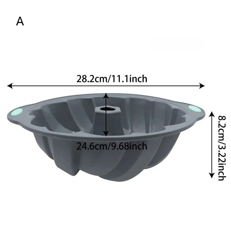 Silicone Bakeware Set with Assorted Cake Molds