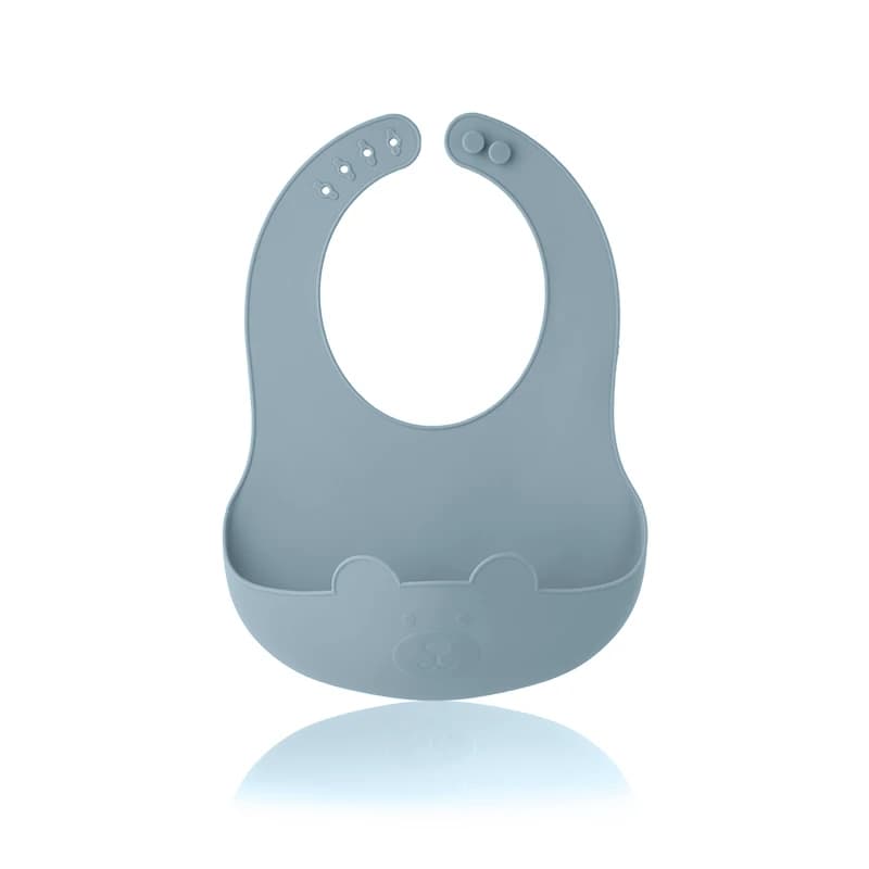 Silicone Baby Bib, Lightweight Foldable Design