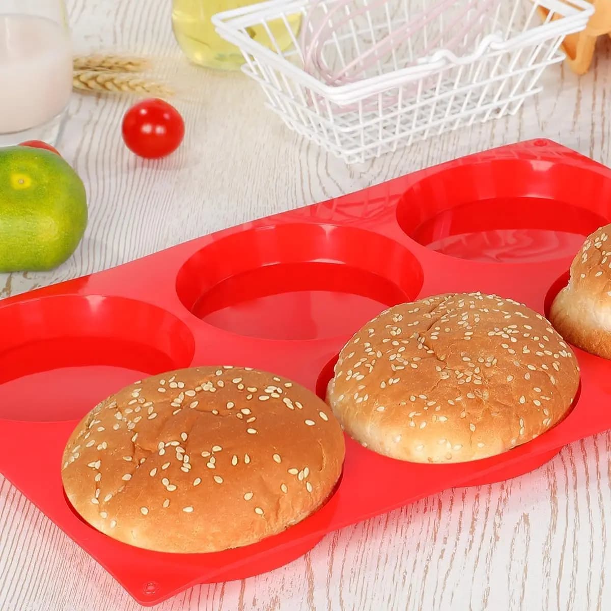 Silicone Egg Mold Pan for Breakfast Sandwiches