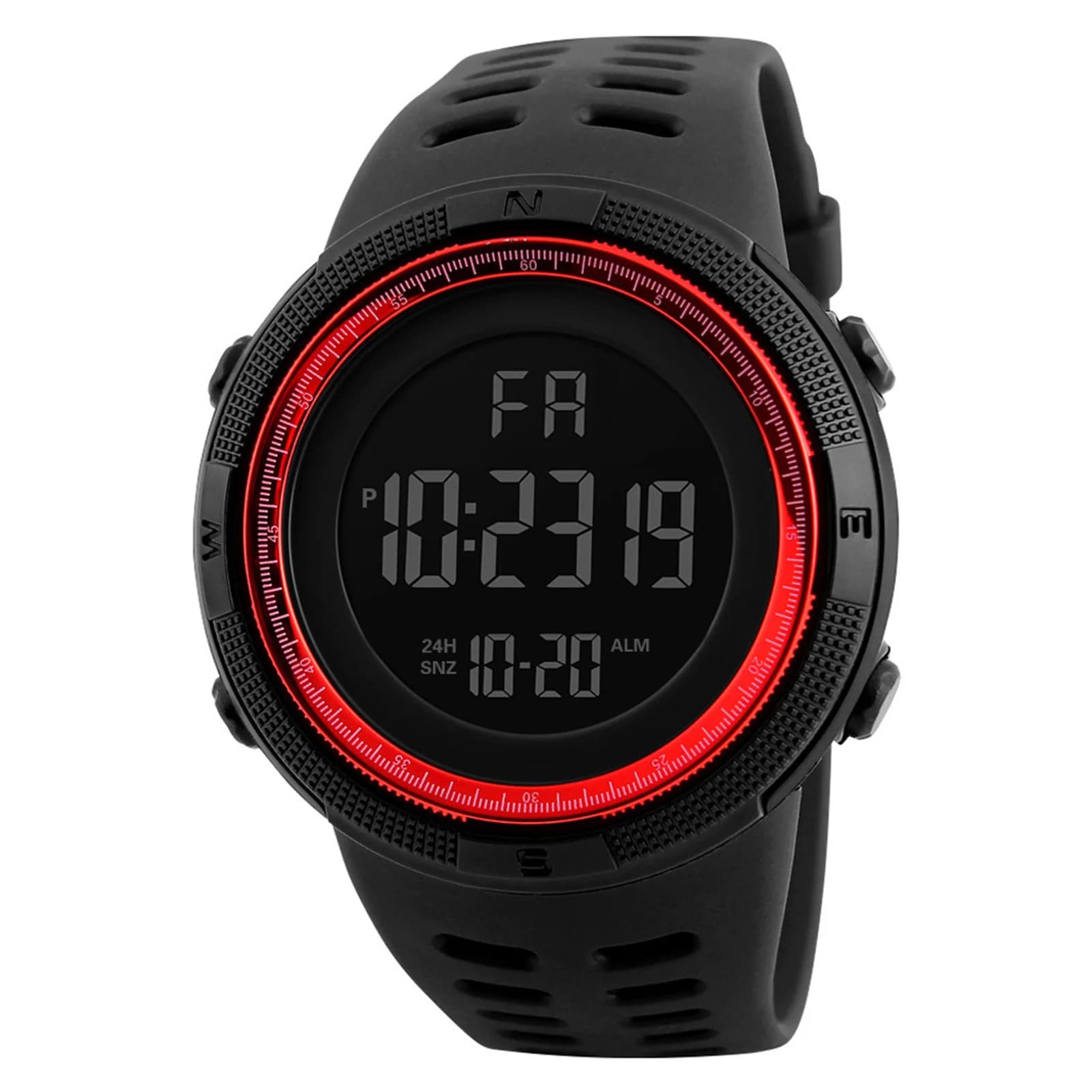 Men Digital Sports Watch Waterproof Casual Luminous Stopwatch Alarm Simple Army Watch for Running Climbing Fishing
