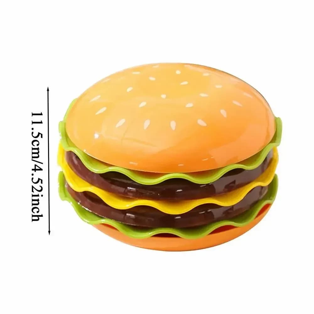 Stackable Hamburger Plate Set