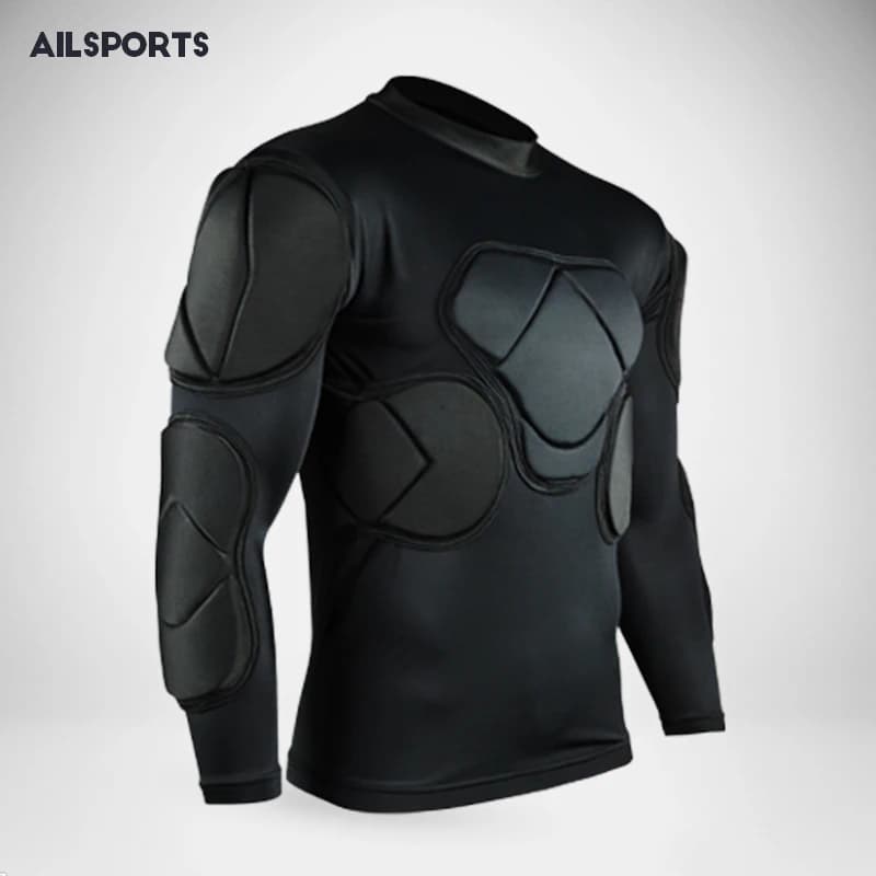 New Sports Safety Protection Thickened Gear Soccer Goalkeeper Jersey T-Shirt Outdoor Elbow Football Jerseys Vest Padded Protecto