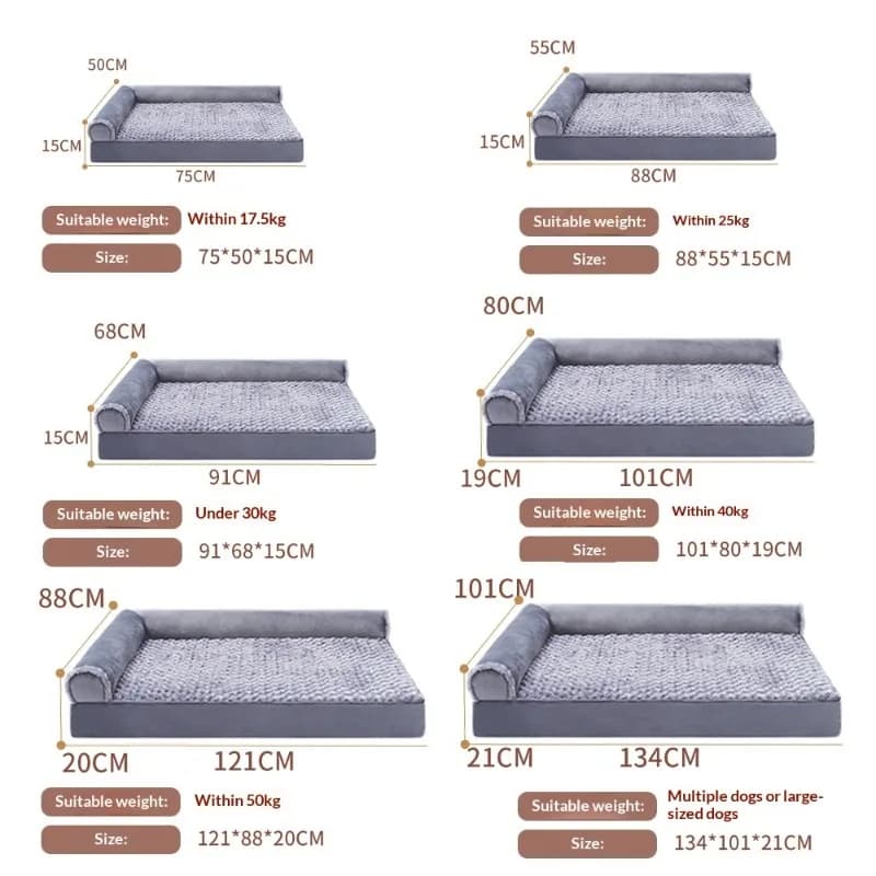 Rose Velvet Washable Dog Bed with Detachable Cover