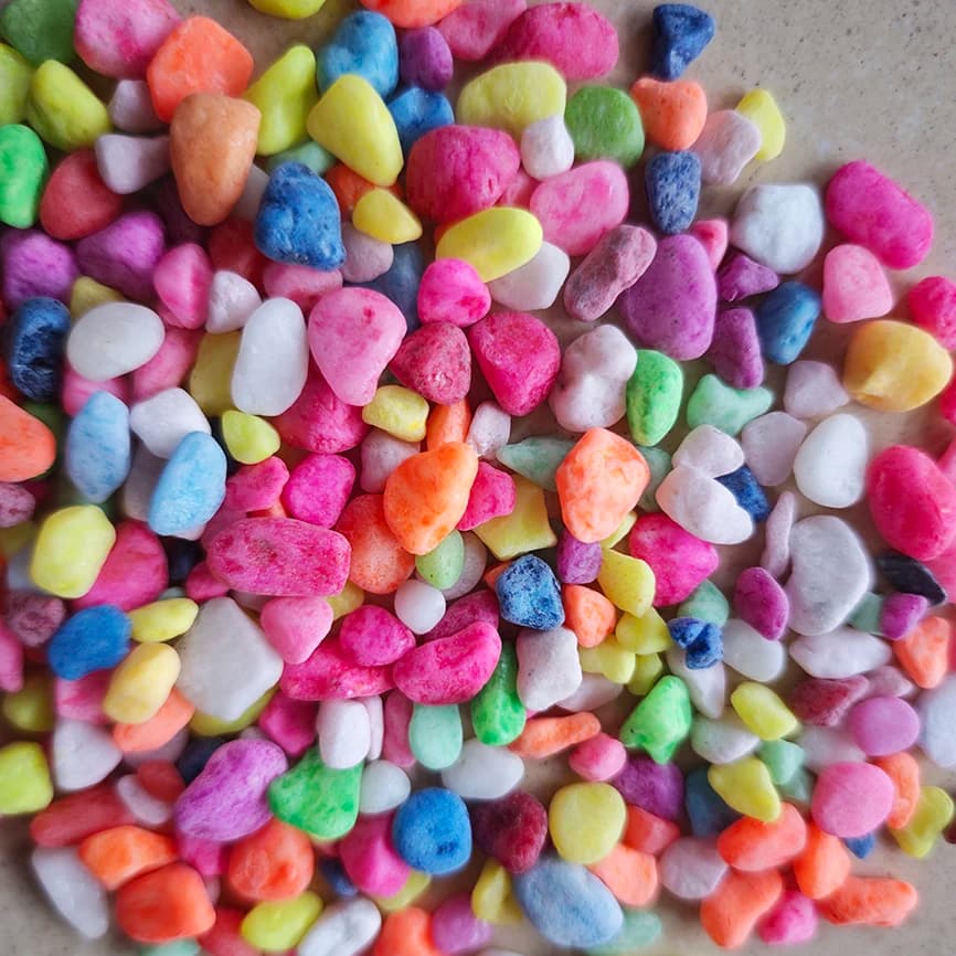 Aquarium Glass Stone Gravel Pebbles 200g