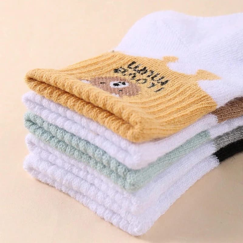 Baby Low Cut Stretch Ankle Socks 5 Pairs
