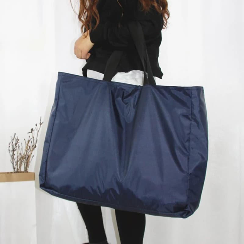Large Capacity Reusable Tote with Zipper