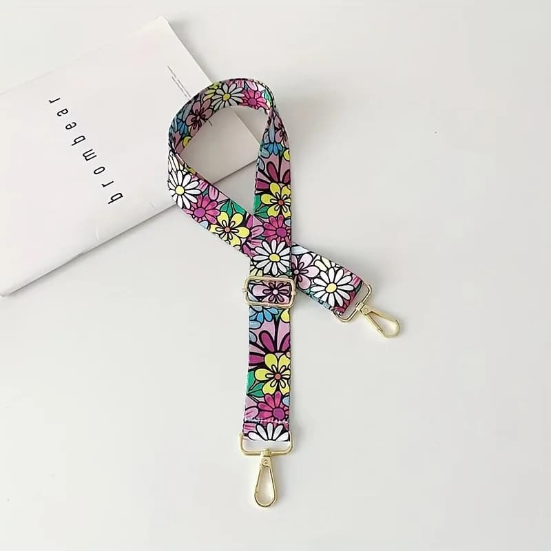 Handbag Shoulder Strap, Highly Suitable for Ladies' Handbags, Featuring A Fashionable Style with Printed Patterns.