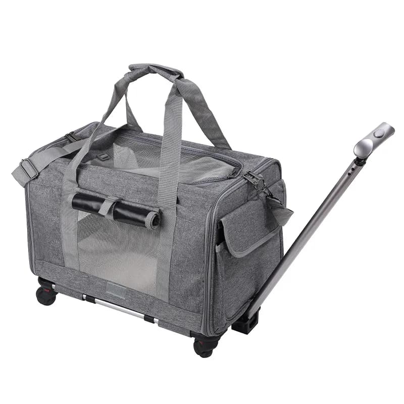 Rolling Pet Carrier with Wheels