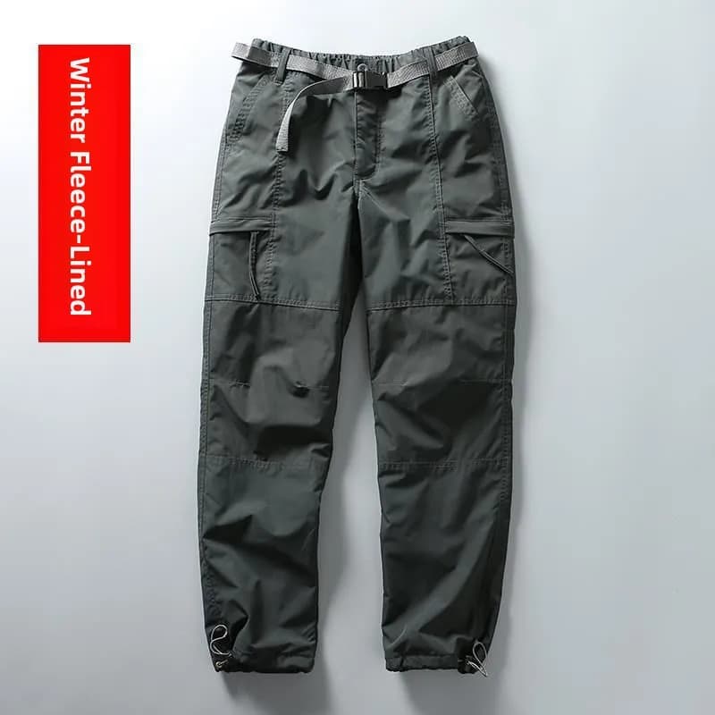 Men's Winter Fleece Lined Outdoor Work Pants