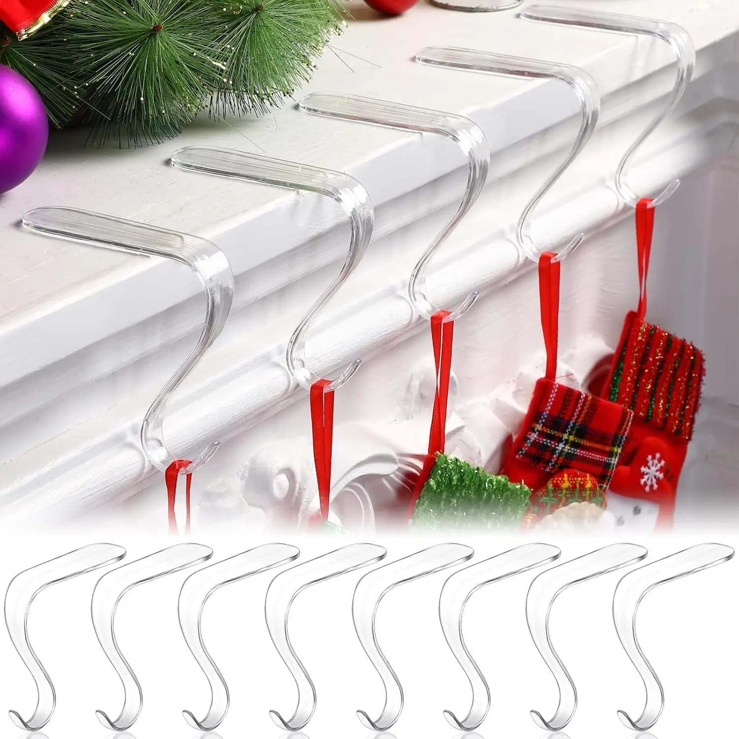 Clear Acrylic Stocking Holders