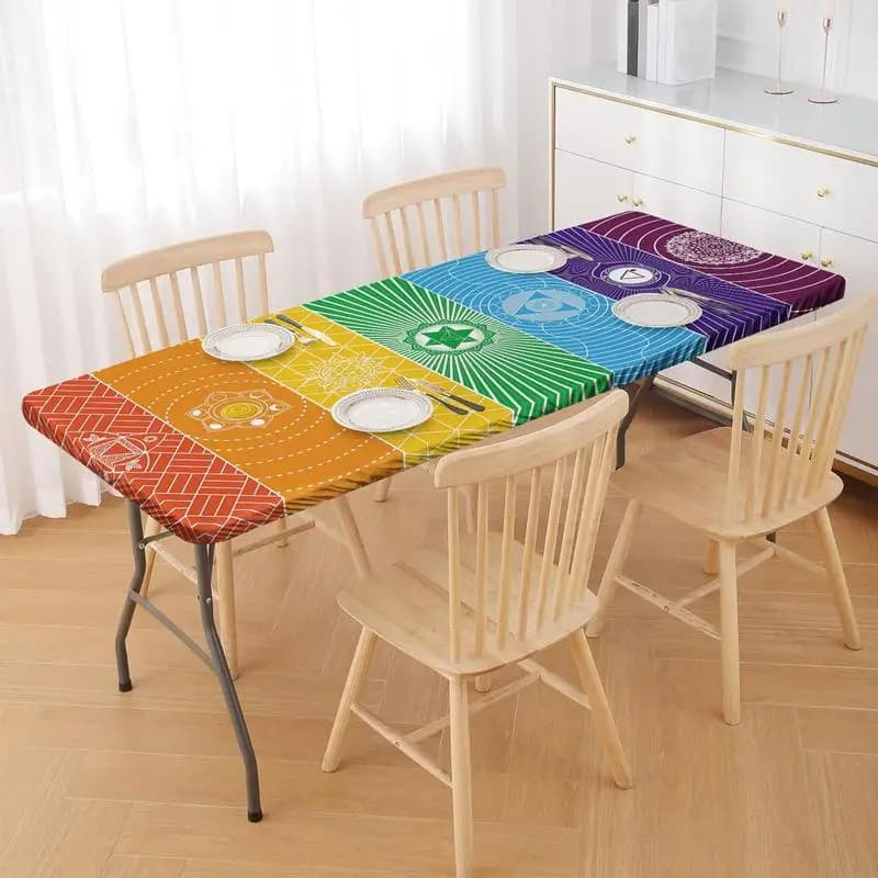 Geometric Fitted Picnic Table Cover