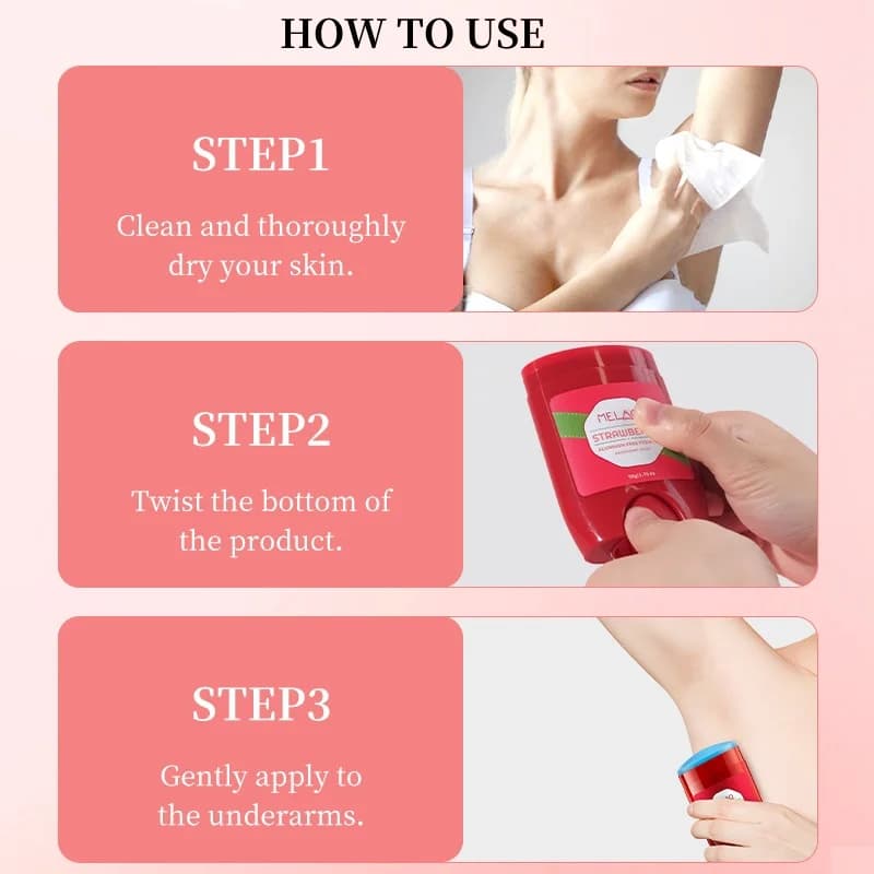 Strawberry Aluminum-Free Deodorant Stick