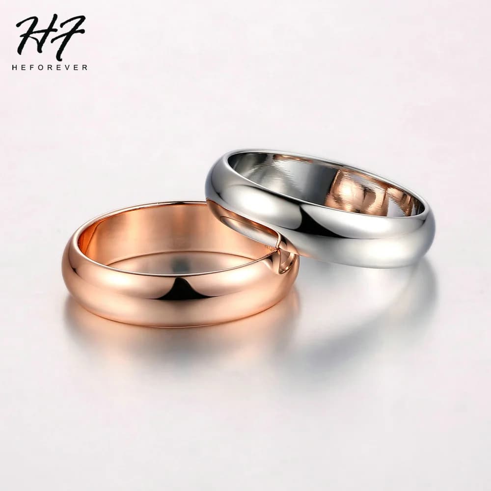 Gold-Tone Promise Rings for Couples