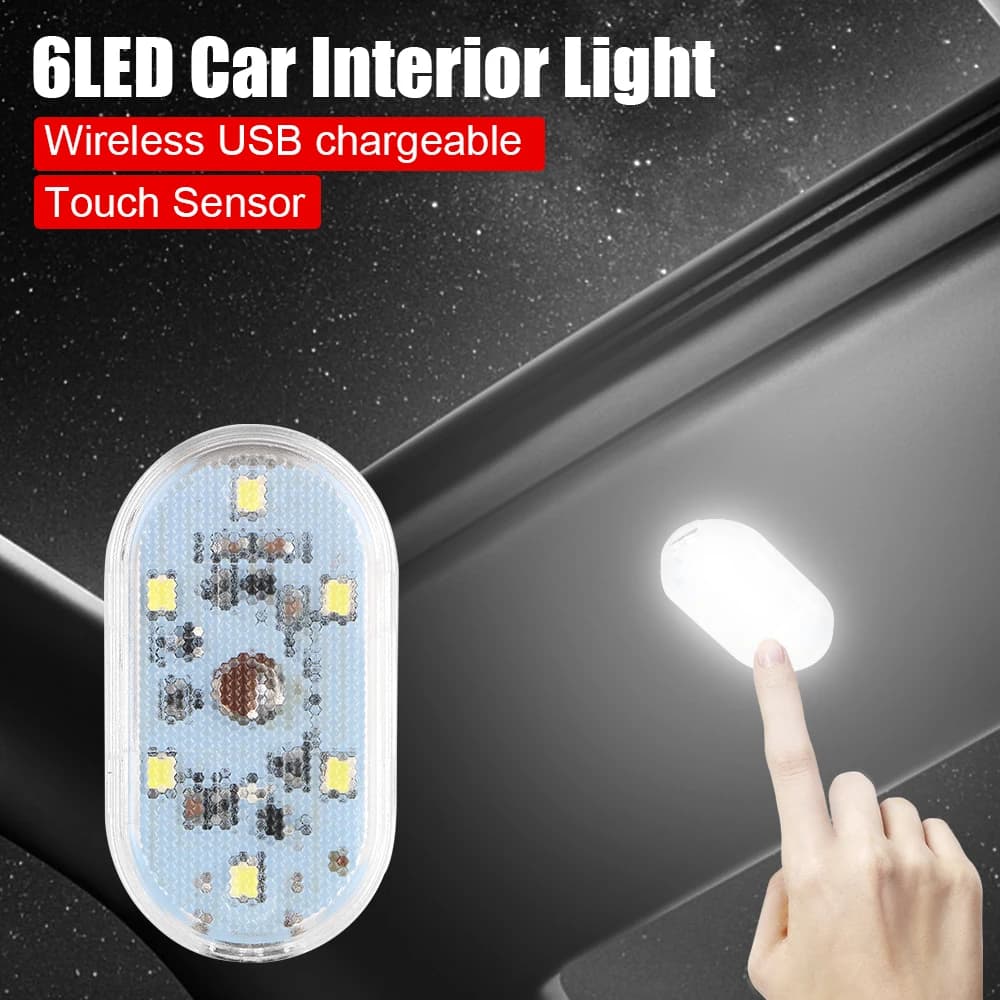 USB Rechargeable Car Touch Light