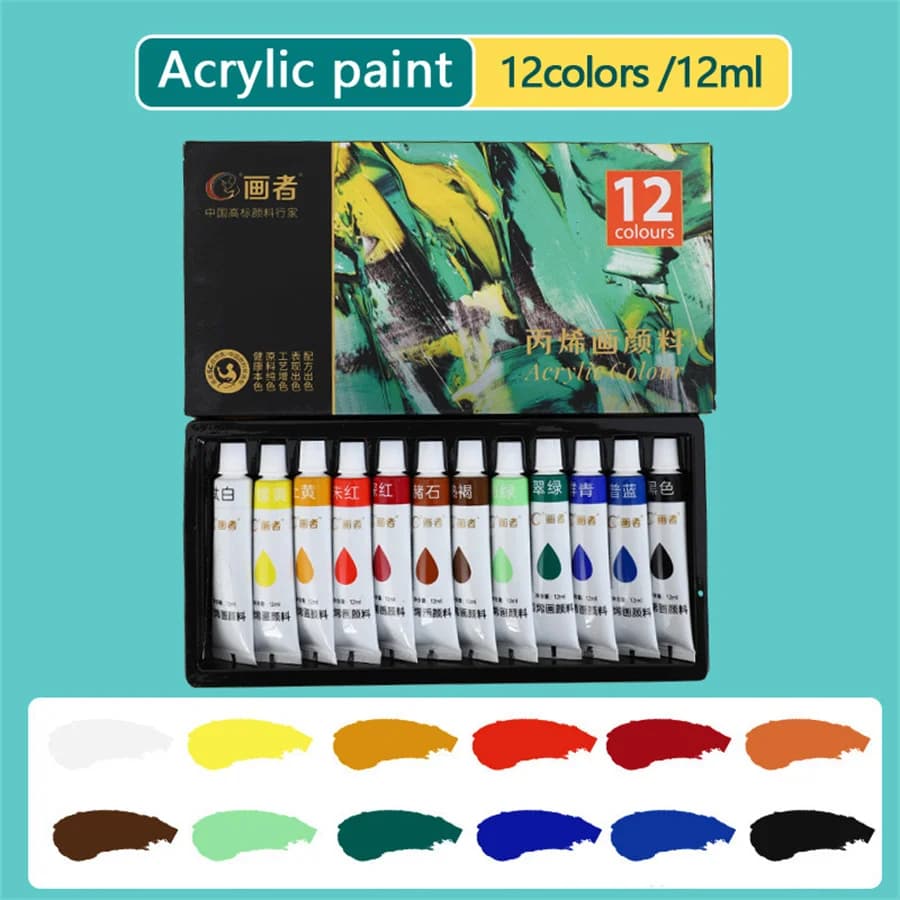 Acrylic Paint Set, 36 Colors